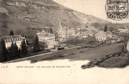 Monnetier Mornex * 1905 * Le Village Et Le Mont Salève * Gare Station Ligne Chemin De Fer Train - Other & Unclassified