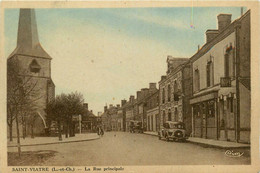 St Viatre * La Rue Principale Du Village * Café Restaurant Du Lion D'or * Automobile Voiture Ancienne - Andere & Zonder Classificatie