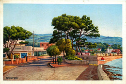 La Ciotat * Vue Sur La Plage Et Le Casino * Cpa Illustrateur TENNER 1935 - La Ciotat