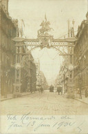 Rouen * Carte Photo * Rue De La Ville * Les Fêtes Normandes Du 7 Au 13 Juin 1904 * Pavoisement - Rouen