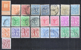 Belgique - 1951 - 1981   New Daily Stamp - 25 Timbres - Altri & Non Classificati