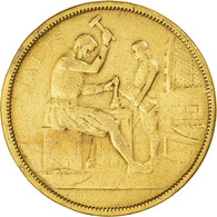 Belgique, Jeton, La Monnaie De Bruxelles, 1910, Michaux, TTB, Copper Gilt - Altri & Non Classificati
