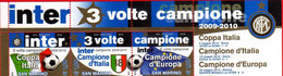 SAN MARINO 2010-INTER TRE VOLTE CAMPIONE-TRITTICO-NUOVI - Unused Stamps