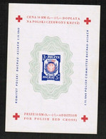 POLAND---Dachau   RED CROSS SHEET---3 MARK IMPERFORATE MINT NH** (SS-662) - Campo De Prisioneros