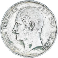 Monnaie, Belgique, Leopold I, 5 Francs, 5 Frank, 1865, TB+, Argent, KM:17 - 5 Francs