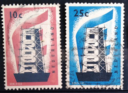 EUROPA 1956 - PAYS-BAS                      N° 659/660                      OBLITERE - 1956