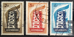 EUROPA 1956 - LUXEMBOURG                      N° 514/516                      OBLITERE - 1956