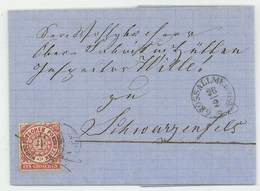 Großallmerode 1871 Nach Schwarzenfels Norddeutscher Postbezirk - Storia Postale