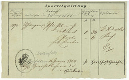 Rothenfels Unterfranken 1850 Sportelquittung - 1800 – 1899