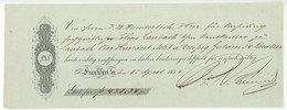 Frankfurt Main 1854 Quittung - Manuscrits