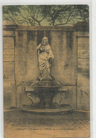 83 Var Fréjus Pleureuse Fontaine  Statue Du Tombeau Du Comte De Valbelle Carte Toilée - Frejus