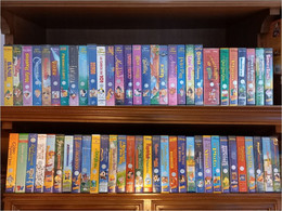 WALT DISNEY CAPOLAVORI 60 CASSETTE VHS ORIGINALI DA COLLEZIONE Funzionanti - Dessins Animés