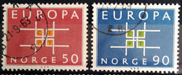 EUROPA 1963 - NORVEGE                      N° 460/461                      OBLITERE - 1963