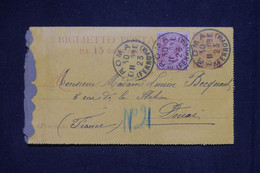 ITALIE - Entier Postal + Complément De Rome Pour La France En 1923 - L 132730 - Stamped Stationery