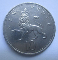 Monnaie Pièce Anglaise - 1975 -  10 New Pence -  ELYZABETH  II -  TBE - 10 Pence & 10 New Pence