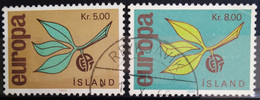 EUROPA 1965 - ISLANDE                      N° 350/351                      OBLITERE - 1965