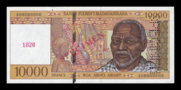 Madagascar 10000 Francs ND (1995) Pick 79As Specimen SC- AUNC - Madagascar