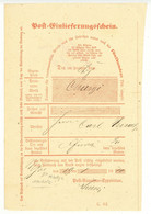 Meerholz Hailer Gelnhausen Postschein 1870 - 1800 – 1899