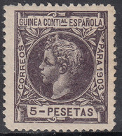 1903 SPANISH GUINEA ALFONSO XIII (ED. 25) MH VF - Guinea Española