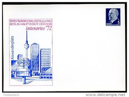 DDR PP8 C2/002b Privat-Postkarte INTERARTES Berlin 1972 - Privatpostkarten - Ungebraucht