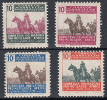 1945 SPANISH MOROCCO ORPHANS CHARITY DUTY TAX (ED.32-35) MH VF - Marruecos Español