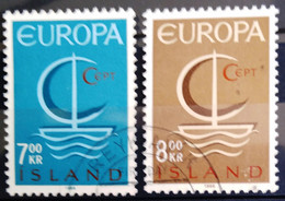 EUROPA 1966 - ISLANDE                      N° 359/360                      OBLITERE - 1966