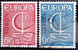 EUROPA 1966 - NORVEGE                      N° 501/502                      OBLITERE - 1966
