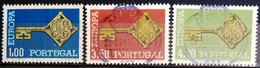 EUROPA 1968 - PORTUGAL                      N° 1032/1034                      OBLITERE - 1968