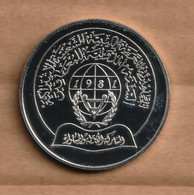 LIBIA LIBYA  5 Dinars Disabled Persons 1981 SILVER . - Libië