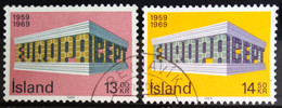 EUROPA 1969 - ISLANDE                      N° 383/384                      OBLITERE - 1969