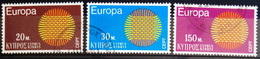 EUROPA 1970 - CHYPRE                      N° 324/326                      OBLITERE - 1970