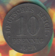 @Y@   Duitsland   10   Pfennig    1921      (4872 ) - 1 Pfennig