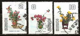 Taiwan 1982 N°Y.T. : 1396,1398 Et 1399 Obl. - Gebraucht