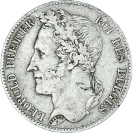 Monnaie, Belgique, Leopold I, 5 Francs, 5 Frank, 1849, Bruxelles, TTB, Argent - 5 Frank