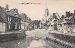 CPA - 60 - MAIGNELAY - La Rue Du Gué - Animation - Mare - Canard - Collection Roudert - Maignelay Montigny