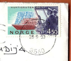 Norway 1993 / Hurtigruten Passenger Ship - Lettres & Documents