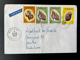 ARCHIPEL DES COMORES 1965 LETTER MORONI TO THE NETHERLANDS 23-10-1965 - Storia Postale