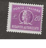 1949 Italy Briefzustellung Mi 11 Postfris** - Paquetes En Consigna