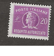 1949 Italy Briefzustellung Mi 11 Postfris** - Consigned Parcels