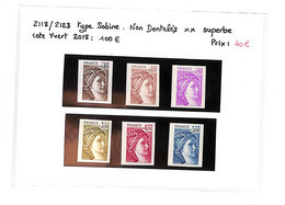 SABINE - N°2118/2123 - Cote Yvert 2018:100€ ( Neuf Sans Charniere)-voir Scan - Ongebruikt