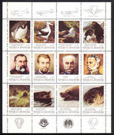 Argentina 1986 Antarctic Animals Mi#1798-1809 Mint Never Hinged Kleinbogen - Nuevos