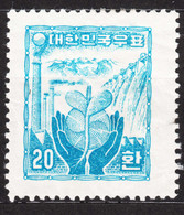 South Korea 1955 Mi#188 Faser (silk) Paper, Mint Hinged - Korea, South