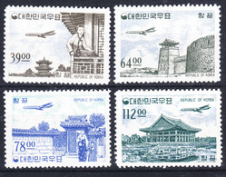 South Korea 1964 Airmail Mi#467-470 Mint Hinged - Korea (Süd-)