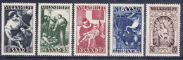 Saar Sarre 1949 Mi#267-271 Mint Never Hinged - Neufs
