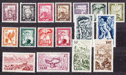Saar Sarre 1949 Mi#272-288 Mint Never Hinged - Unused Stamps