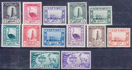 Italy Colonies Somalia (A.F.I.S.) 1950 Sassone#1-11 + E1-E2, Mint Never Hinged - Somalië