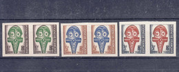 French Polynesia Polinesie 1958 Postage Due Mi#1-3 Mint Never Hinged Imperforated Pairs - Unused Stamps