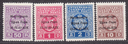 Italy Occupation Of Montenegro 1941 Postage Due Sassone#1,2,3,5 Mint Hinged - Montenegro