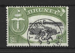 BRUNEI.....KING GEORGE VI....(1936-52...)...." 1952..".....$1......CDS......USED... - Brunei (...-1984)
