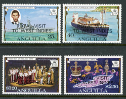 -Anguilla-- 1977 - Overprinted : "Royal Visit" MNH(**) Set Of 4 - Anguilla (1968-...)